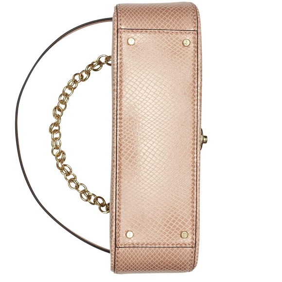 Calvin Klein Lock Daytonna Leather Shoulder Bag - Picture 3 of 5